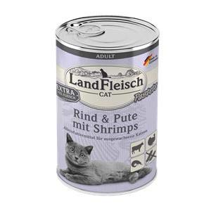 Landfleisch Cat Adult Pastete Rind, Pute & Shrimps 6 x 400 g