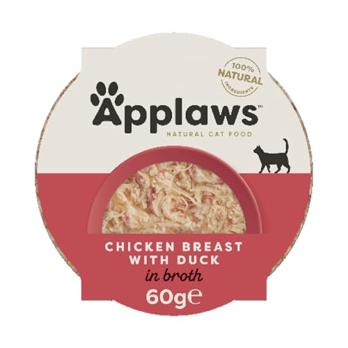 Applaws Katze Schale, saftiger Hühnerbrust mit Ente 10 x 60 g