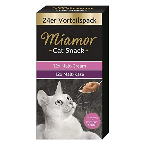 Miamor Cat Confect Malt-Cream Vorteilspack 24x15g - Sie erhalten 4 Packung/en; Packungsinhalt 0,36 Kg