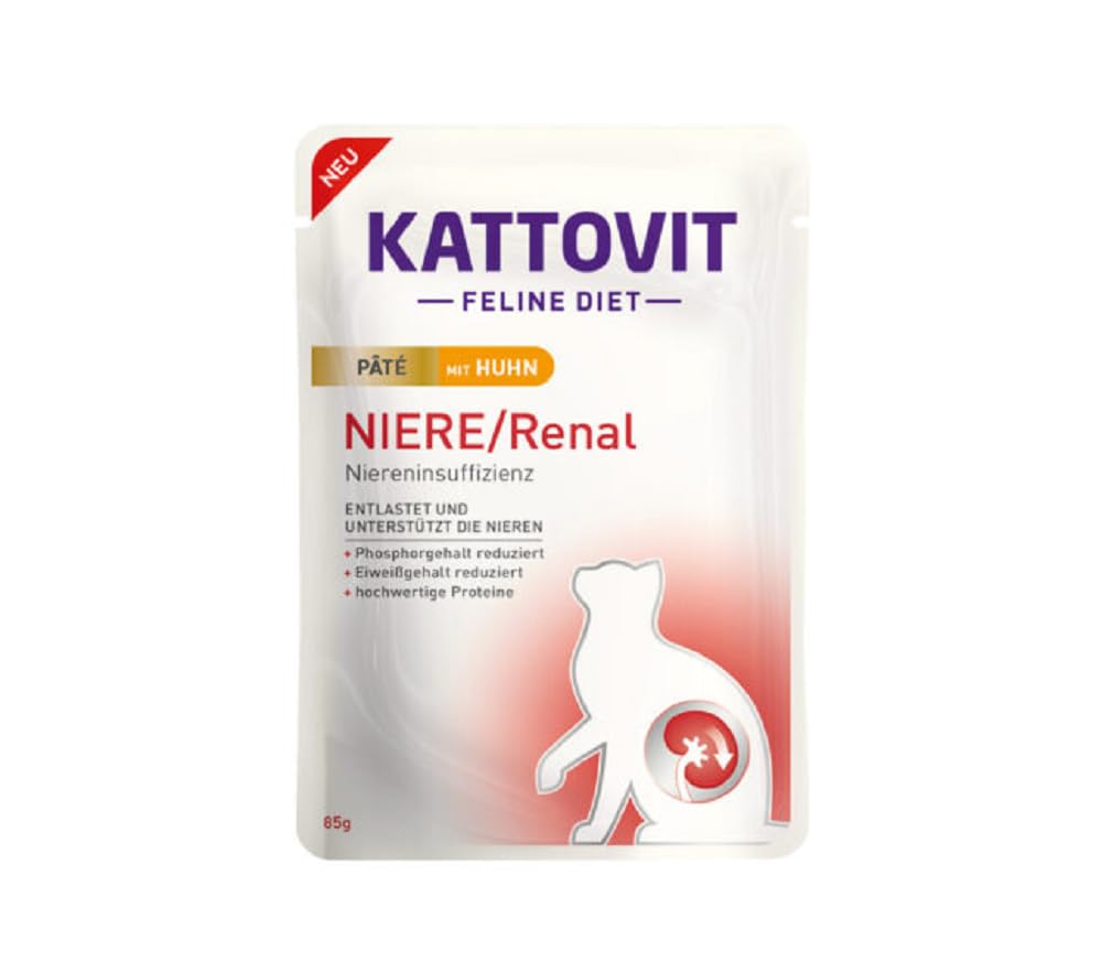Kattovit Niere/Renal Paté mit Huhn 10x 85g