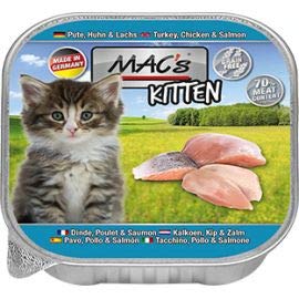 MACs Kitten Pute, Huhn, Lachs 16x 85g