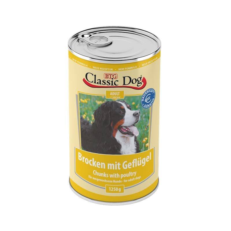 Classic Dog Brocken mit Geflügel | 6 X 1250g