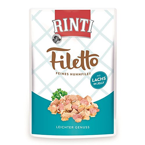 Rinti Filetto Jelly Huhn & Lachs 24 x 100g