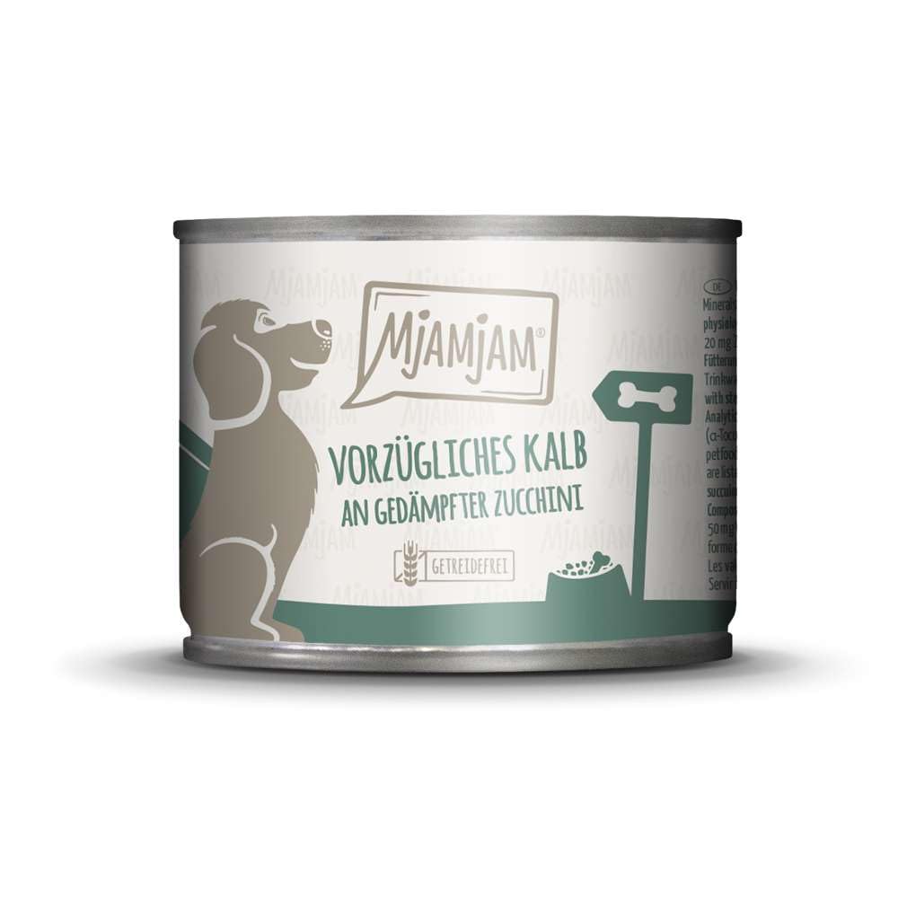 MjAMjAM Hund — Kalb & Zucchini 6 x 200g
