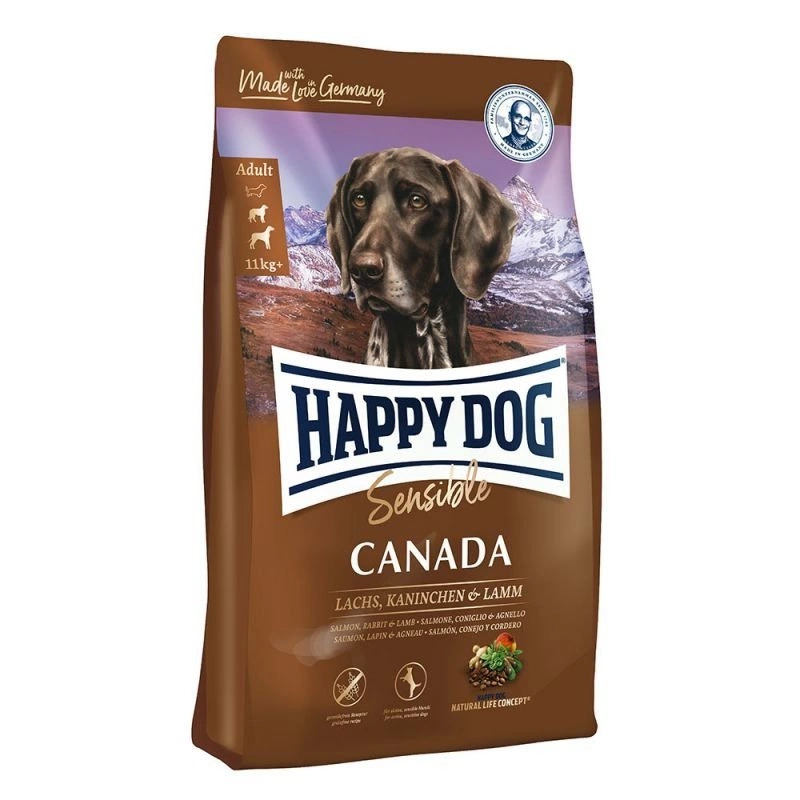 Vorteilspack HAPPY DOG Supreme Sensible Canada HUNDETROCKENFUTTER 1 x 4 Kg