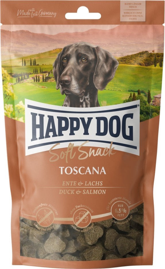 Vorteilspack HAPPY DOG SOFT SNACK TOSCANA HUNDESNACK 10 x 100g