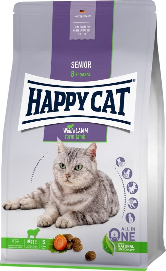 Vorteilspack Happy Cat Trockenfutter Senior Weide Lamm 1 x 4kg