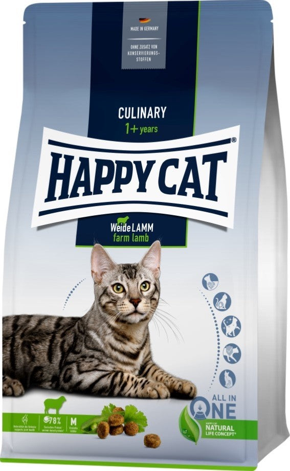 Happy Cat Culinary Trockenfutter Adult Weide Lamm 1 x 10kg