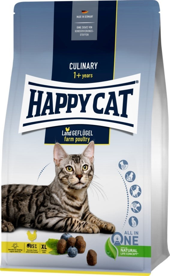 Happy Cat Culinary Trockenfutter Adult Land Geflügel 1 x 4kg