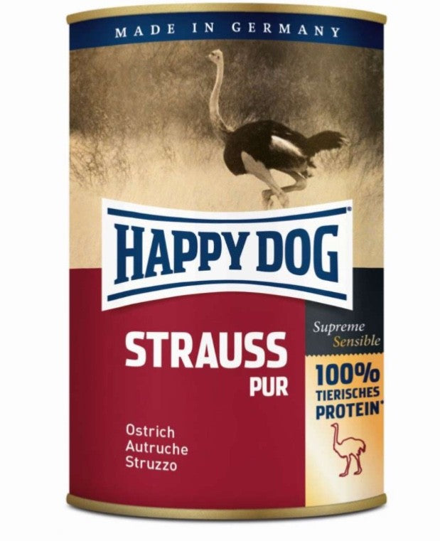 Vorteilspack Happy Dog Dose Sensible Pure Africa Strauß 6 x 400g