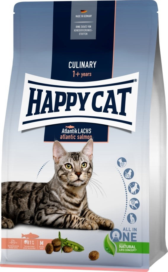 Happy Cat Culinary Trockenfutter Adult Atlantik Lachs 1 x 4kg
