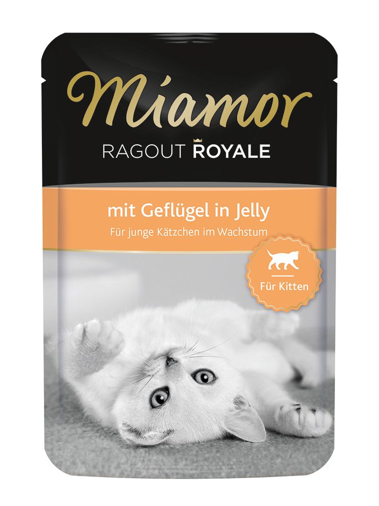 MIAMOR - Ragout Royale Geflügel in Jelly - Kitten 22 x 100g