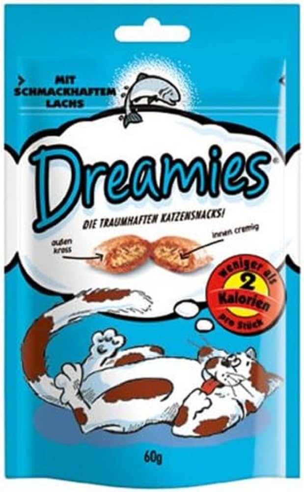 Dreamies Katzensnack Lachs 6er Pack (6 x 60g)