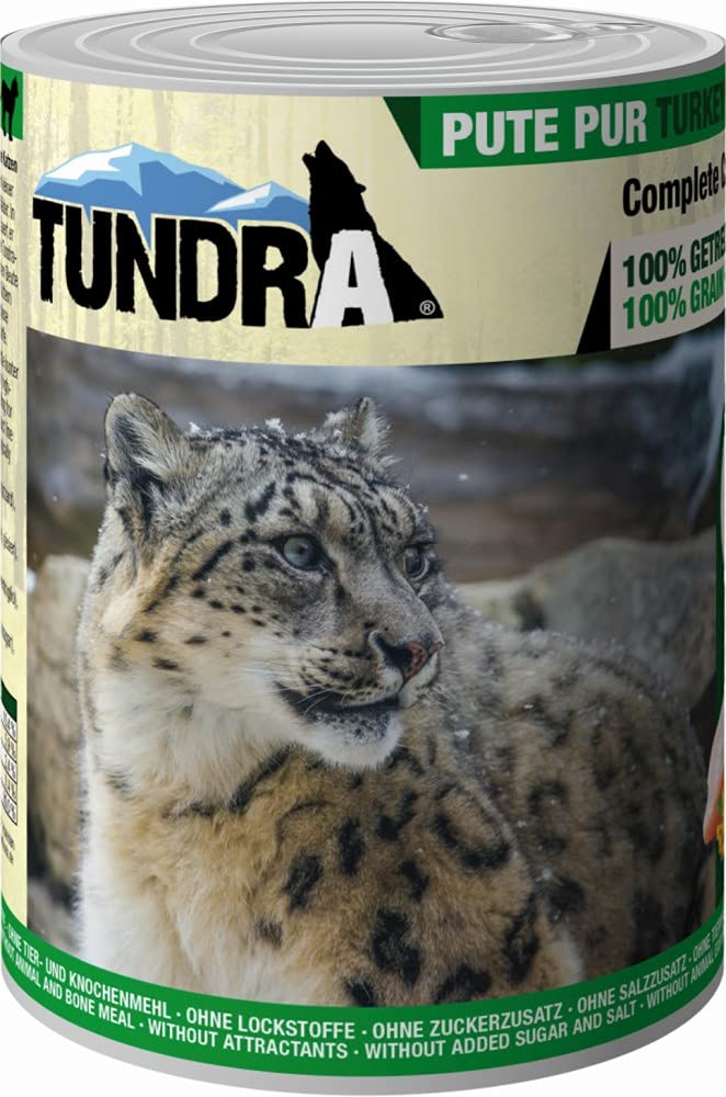 Tundra Katzenfutter Pute Pur, Nassfutter - Getreidefrei 6 x 400g