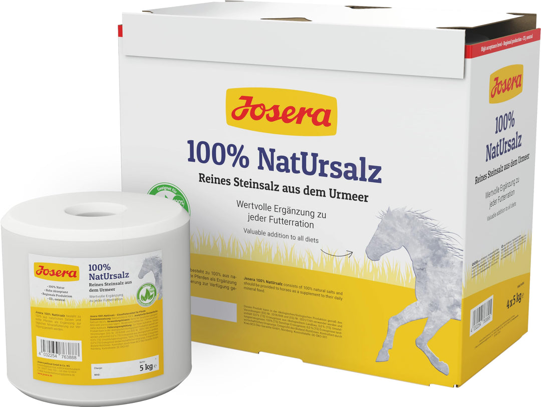 JOSERA 100% Natursalz | Reines Steinsalz aus dem Urmeer | 1 x 5 kg