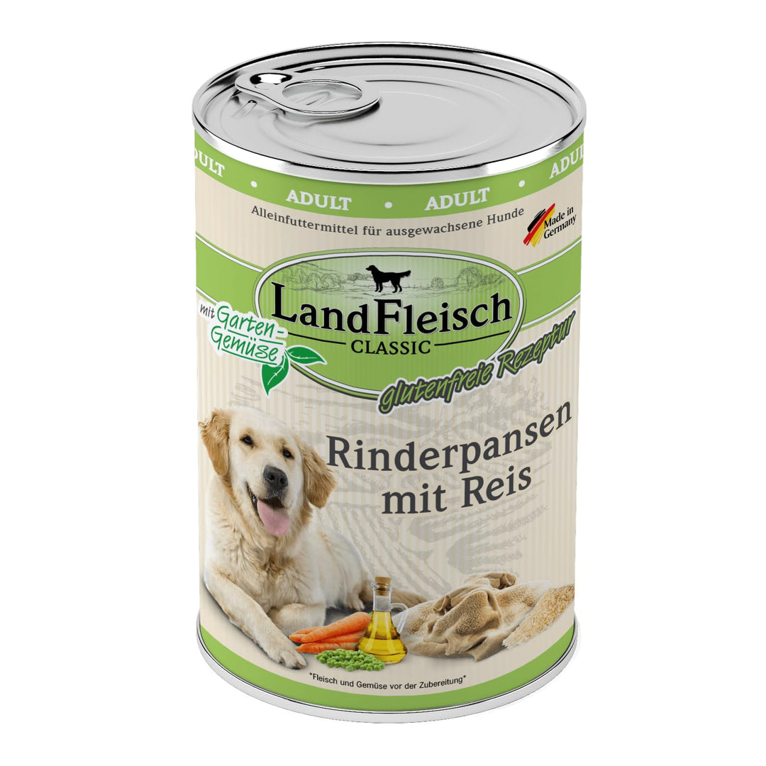 Landfleisch Classic Rinderpansen mit Reis & Gartengemüse | 6X 400g