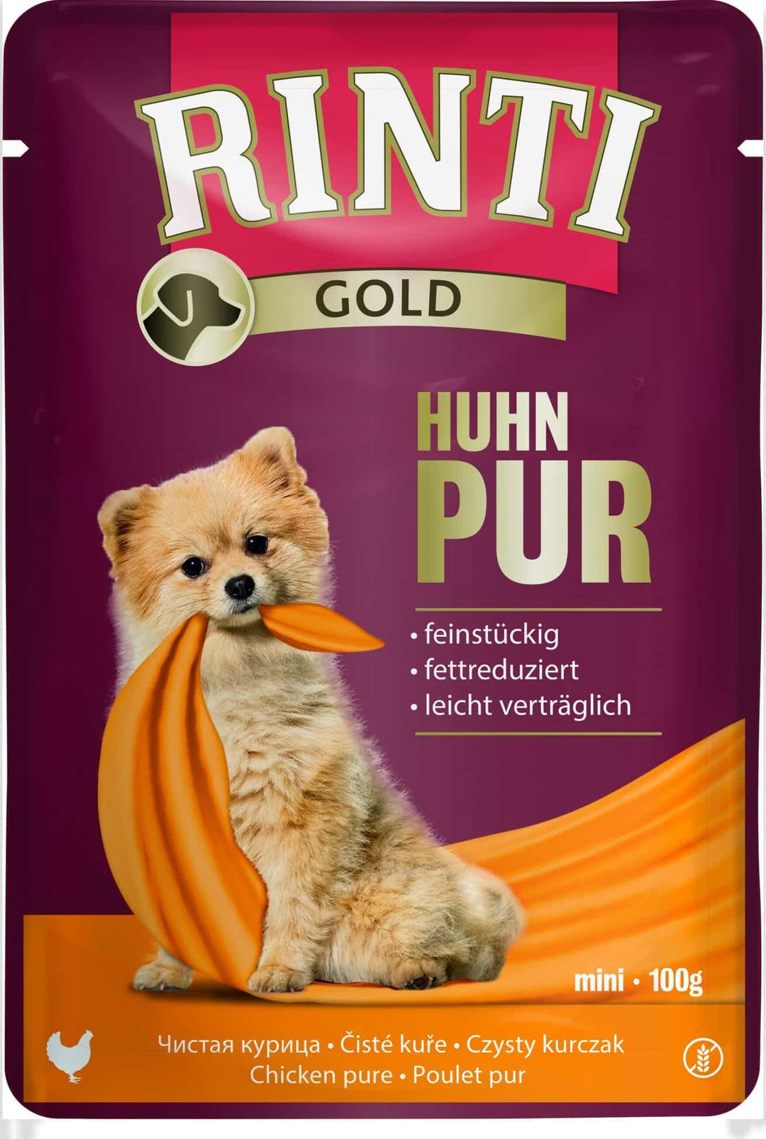RINTI Gold Mini Huhn Pur | 10 x 100 g