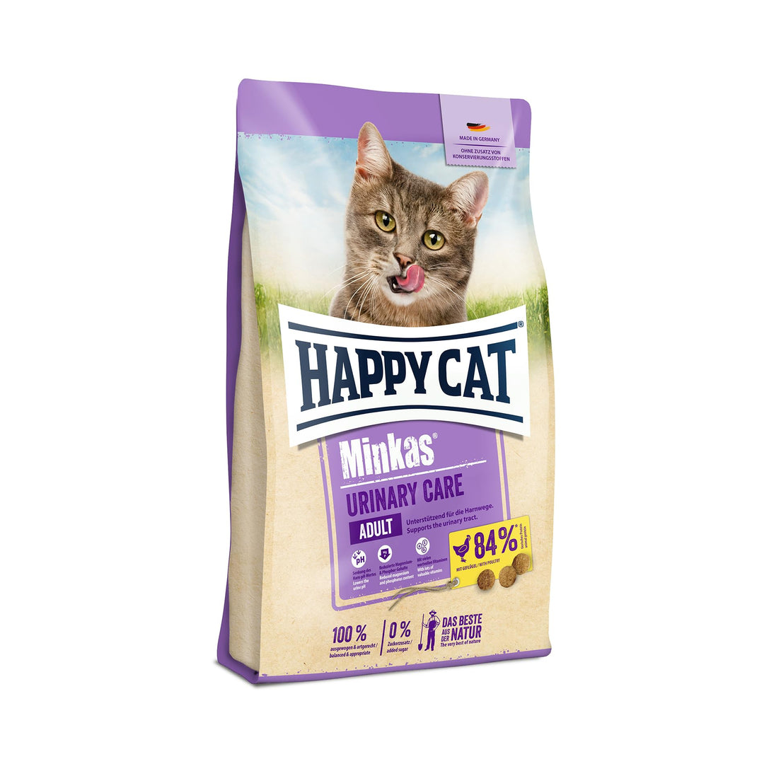 Happy Cat – Happy Cat Minkas Urinary Care Geflügel – Trockenfutter für ausgewachsene Katzen – 1,5 kg Inhalt