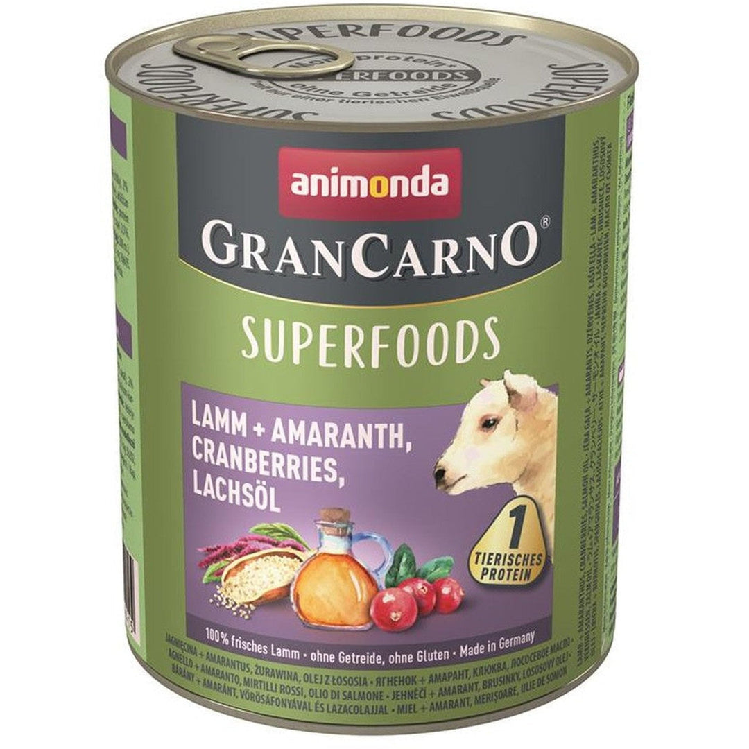 Animonda Dog Dose GranCarno Adult Superfood - Lamm + Amaranth 6 x 800g