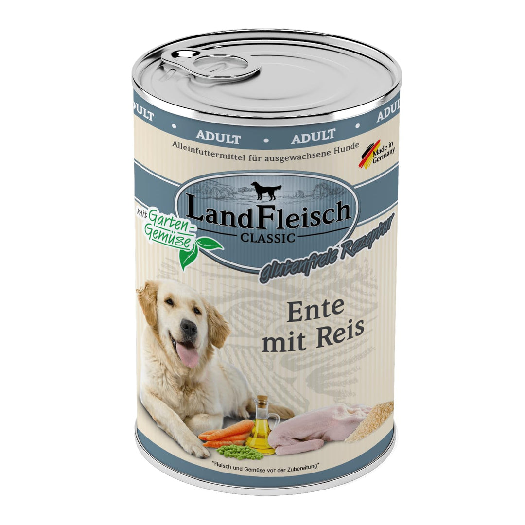 Landfleisch Ente mit Reis & Gartengemüse | 6X 400g