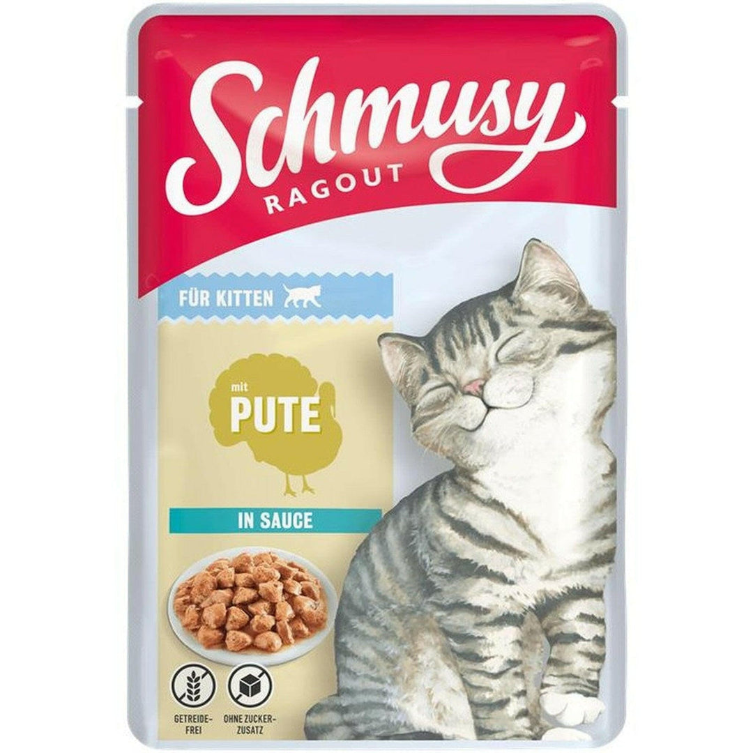Schmusy Ragout Kitten mit Pute in Sauce 22 x 100g