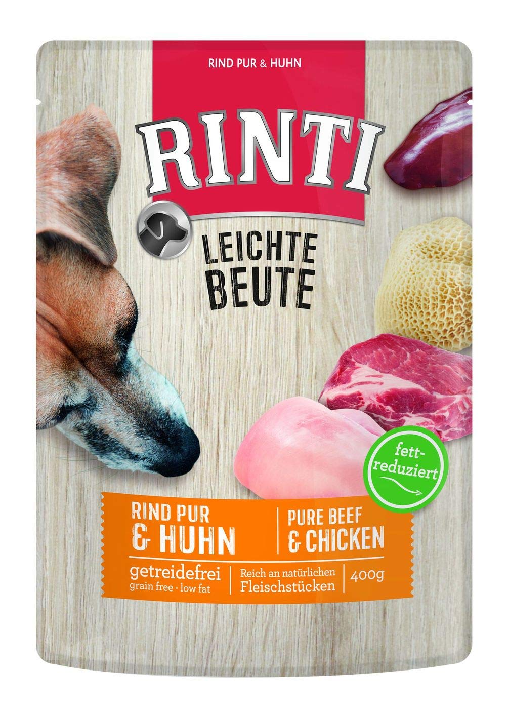 Rinti Leichte Beute Rind Pur + Huhn 10 x 400g