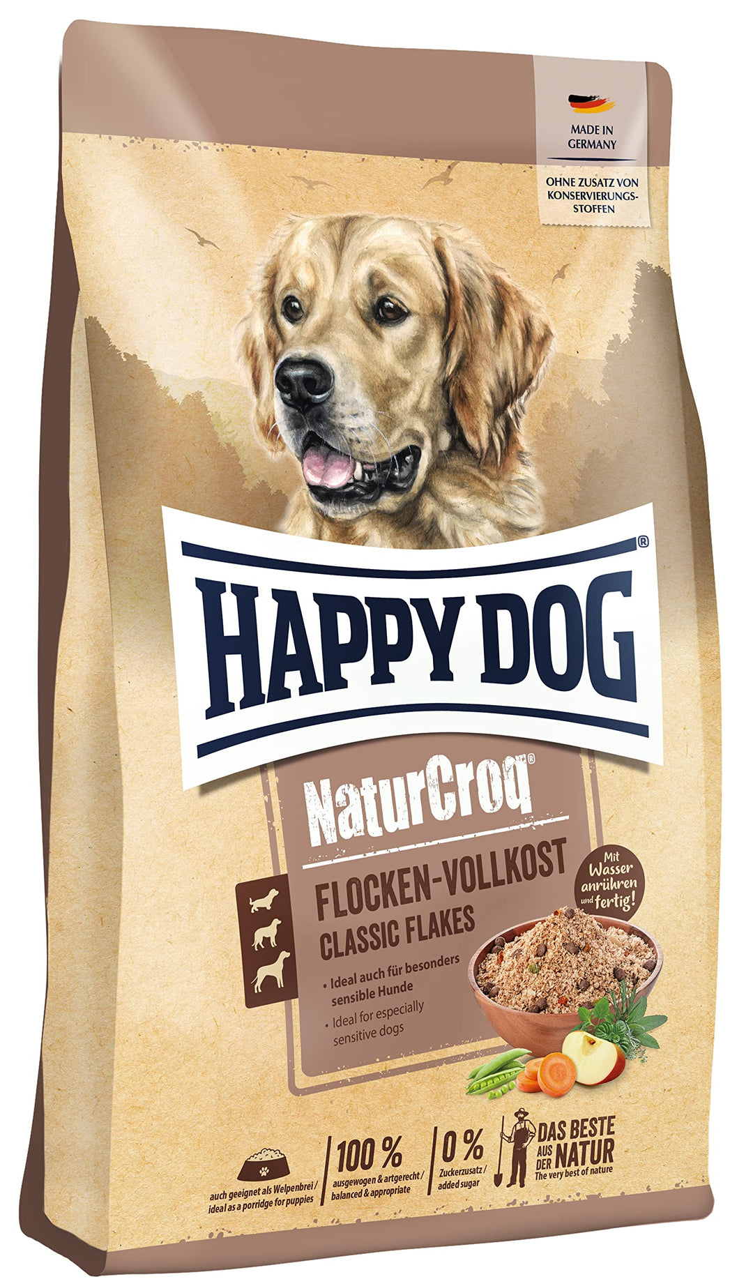 Happy Dog Premium NaturCroq Flocken Vollkost 10 kg