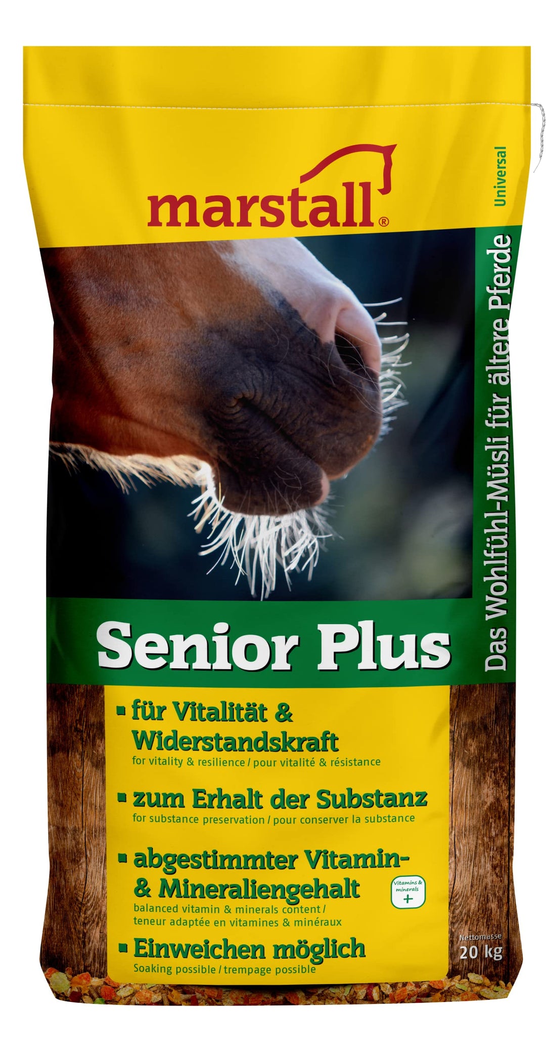 marstall Premium-Pferdefutter Senior Plus, 1er Pack (1 x 20 kilograms)