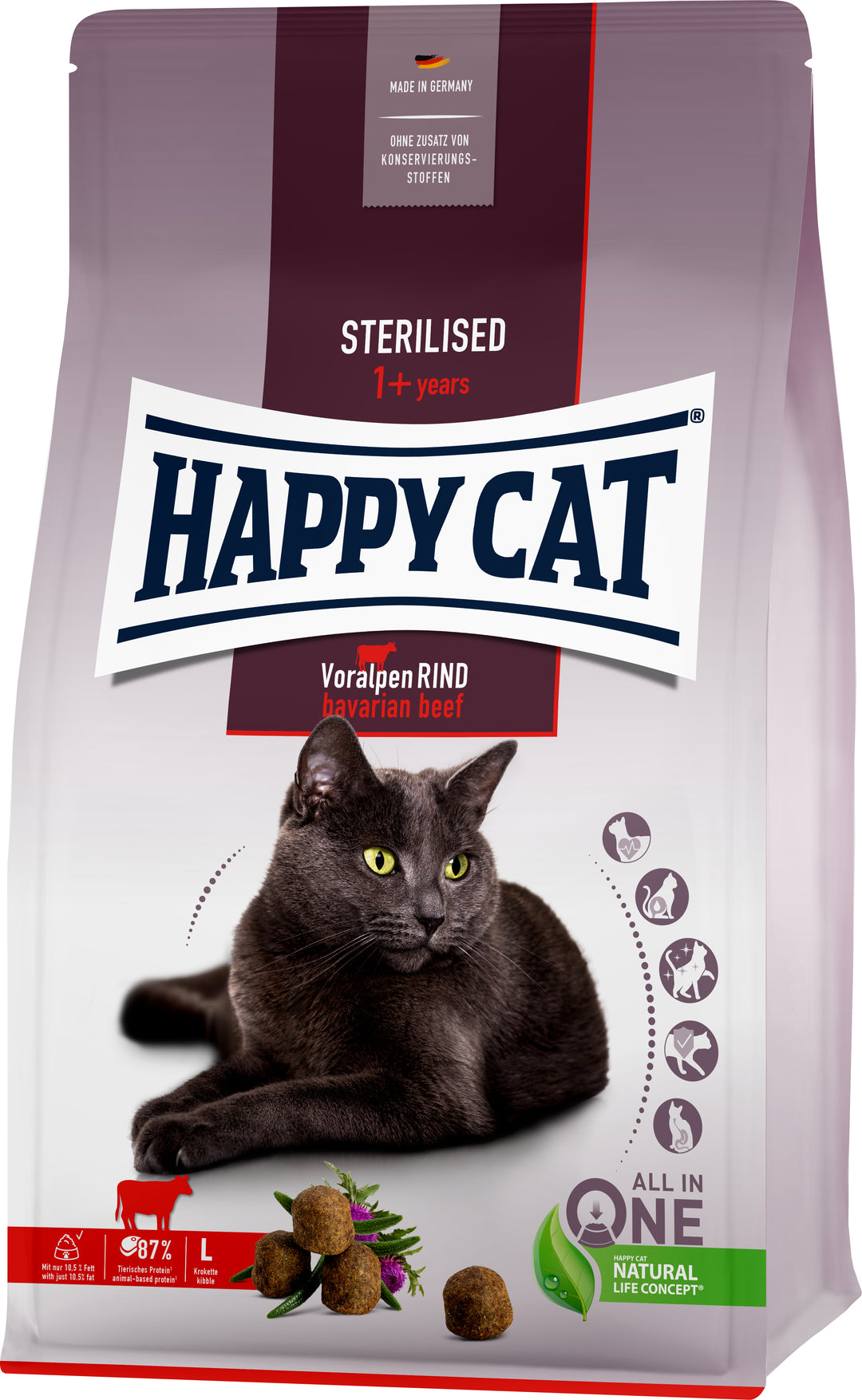 Happy Cat - Sterilised Adult Voralpen-Rind | 1,3kg